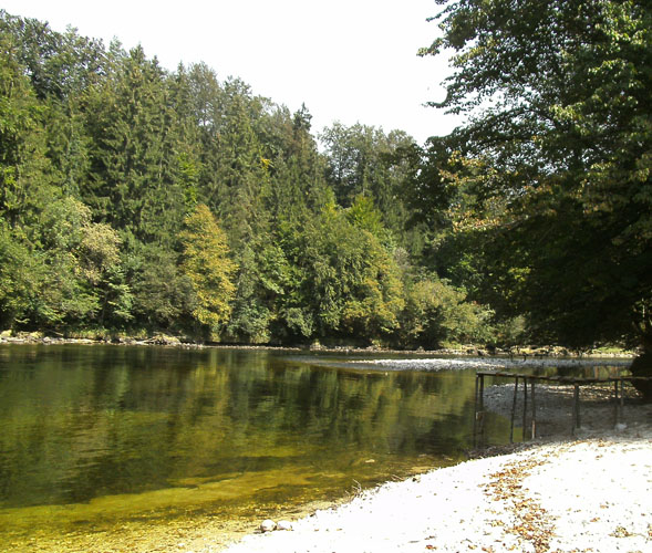 Die Gruppe der Traun-Fluss-Fischer